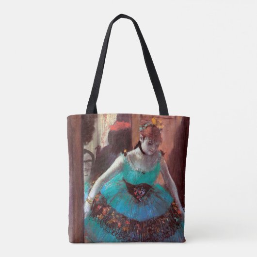Dancer die haar kleedkamer verlaten door Degas Tote Bag (Achterkant)