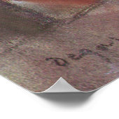 Dancer die haar kleedkamer verlaten door Edgar Deg Poster (Hoek)