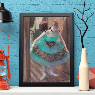 Dancer die haar kleedkamer verlaten door Edgar Deg Poster