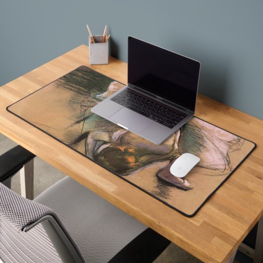 Dancer die haar linten koppelt aan Edgar Degas Bureaumat (Kantoor 2)