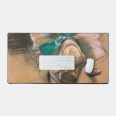 Dancer die haar linten koppelt aan Edgar Degas Bureaumat (Keyboard & Muis)