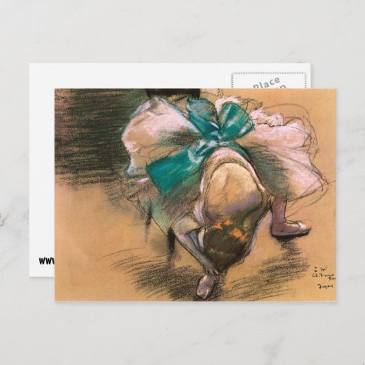 DANCER, EDGAR DEGAS BRIEFKAART (Voorkant / Achterkant)