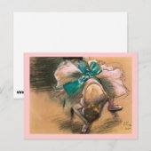 DANCER, EDGAR DEGAS BRIEFKAART (Voorkant / Achterkant)