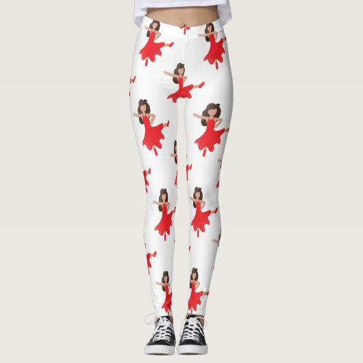 Dancer emoji leggings (Voorkant)