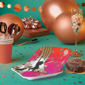 Dancer en gitaar papieren bordje