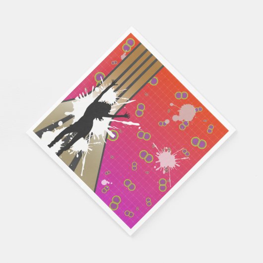 Dancer en gitaar servet (Hoek)