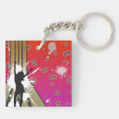 Dancer en gitaar sleutelhanger (Achterkant)