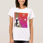 Dancer en gitaar t-shirt (Voorkant)