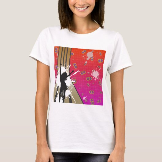 Dancer en gitaar t-shirt (Voorkant)