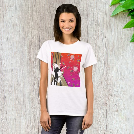 Dancer en gitaar t-shirt