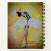 Dancer en inspirerend poëzie notitieboek (Achterkant)