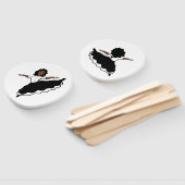 Dancer Fans BW #1 Handwaaier (Niet-gemonteerd)