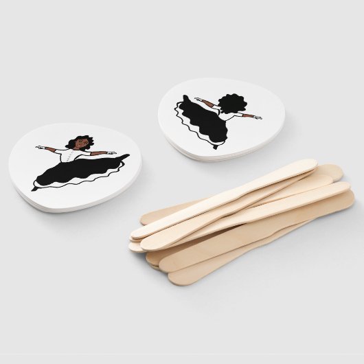 Dancer Fans BW #1 Handwaaier (Niet-gemonteerd)