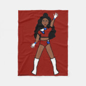 Dancer Fleece Deken Berry & Blauw 2 (Voorkant)