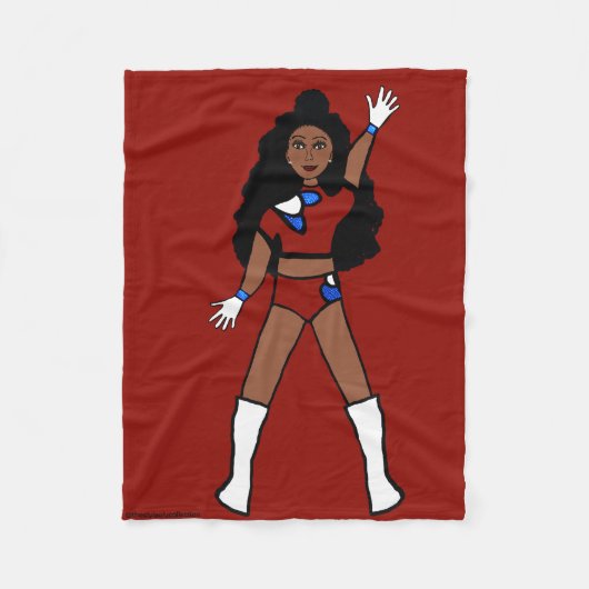 Dancer Fleece Deken Berry & Blauw 2 (Voorkant)