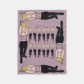 Dancer Fleece Deken Lila & Zwart