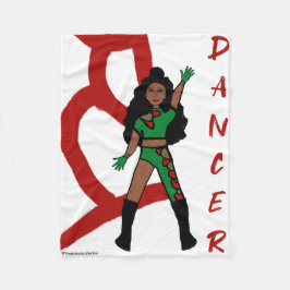 Dancer Fleece Deken Rood & Groen