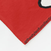 Dancer Fleece Deken Rood & Zwart 2 (Hoek)