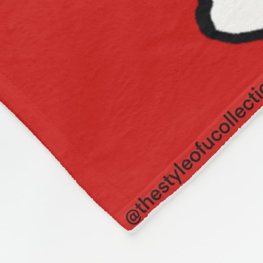 Dancer Fleece Deken Rood & Zwart 2 (Hoek)