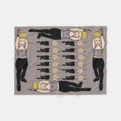 Dancer Fleece Deken Rook & Zwart (Voorkant (Horizontaal))