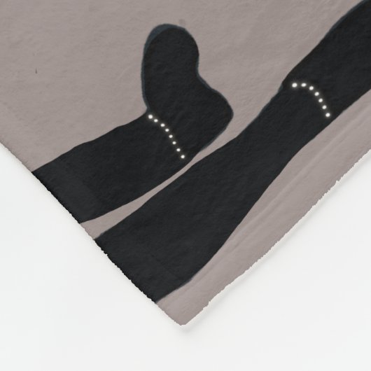 Dancer Fleece Deken Rook & Zwart (Hoek)