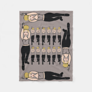 Dancer Fleece Deken Rook & Zwart