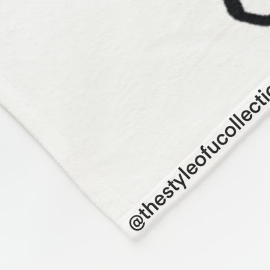 Dancer Fleece Deken Sinaasappel & Zwart 2 (Hoek)