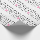Dancer for Life White met hart Cadeaupapier (Hoek)