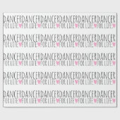 Dancer for Life White met hart Cadeaupapier (Vlak)
