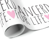 Dancer for Life White met hart Cadeaupapier (Rol Hoek)