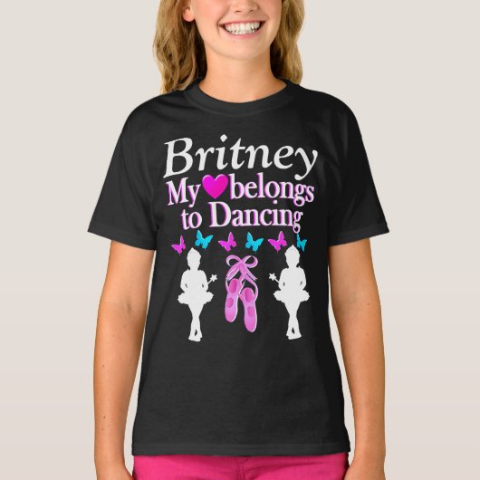 DANCER FOREVER GEPERSONALISEERD T-SHIRT (Voorkant)