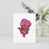 Dancer Girl Briefkaart (Staand voorkant)