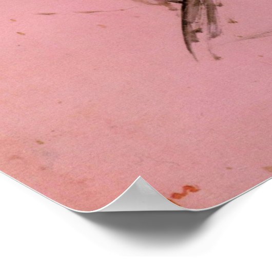 Dancer glijdt op haar schoen door Edgar Degas Poster (Hoek)