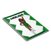 Dancer Green Fringe Notitieboek #1 (Rechterzijde)