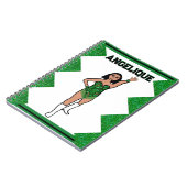 Dancer Green Fringe Notitieboek # 2 (Linkerzijde)