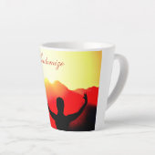 Dancer Greeting Sunrise Thunder Cove Latte Mok (Rechterhoek)