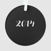 Dancer in blauw hart - zwart en wit poka-Stippen Ornament (achterkant)