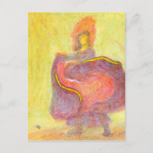 Dancer in Chinees kostuum, Briefkaart