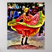 DANCER IN CUBAN SQUARE POSTER (Voorkant)