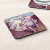 Dancer, in de  balletkunst, door Edgar Degas Bier Onderzetter (Linkerzijde)