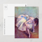 Dancer, in de  balletkunst, door Edgar Degas Briefkaart (Voorkant / Achterkant)