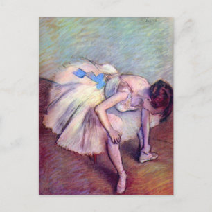 Dancer, in de  balletkunst, door Edgar Degas Briefkaart