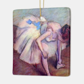 Dancer, in de balletkunst, door Edgar Degas Keramisch Ornament (Links)
