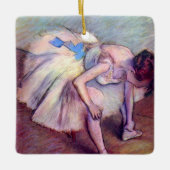 Dancer, in de balletkunst, door Edgar Degas Keramisch Ornament (Voorkant)