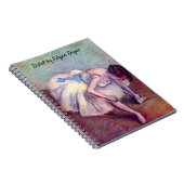 Dancer, in de  balletkunst, door Edgar Degas Notitieboek (Rechterzijde)