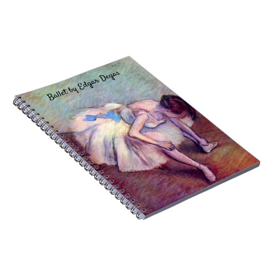 Dancer, in de  balletkunst, door Edgar Degas Notitieboek (Rechterzijde)