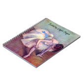 Dancer, in de  balletkunst, door Edgar Degas Notitieboek (Linkerzijde)