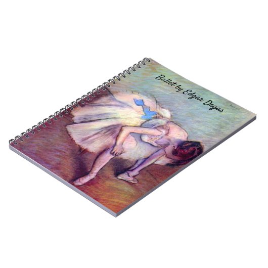 Dancer, in de  balletkunst, door Edgar Degas Notitieboek (Linkerzijde)