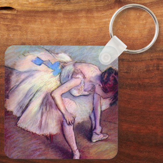 Dancer, in de  balletkunst, door Edgar Degas Sleutelhanger (Achterkant)