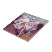 Dancer, in de  balletkunst, door Edgar Degas Tegeltje (Zijkant)